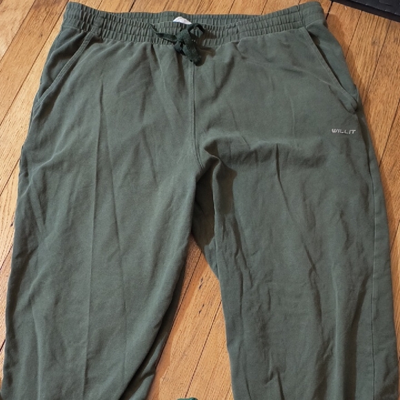 WILLIT Men's Olive Joggers - Picture 1 of 5